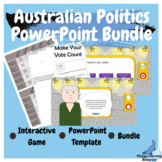 Australian Politics PowerPoint Game and Mock Election Temp