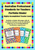 Australian Professional Standards for Teachers Binder/Foli