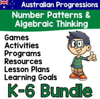 Preview of Australian Progressions - Number Patterns & Algebraic Reasoning