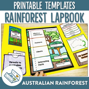 Preview of Australian Rainforest Lapbook Activities
