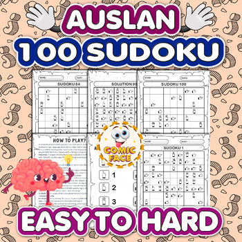 Preview of Australian Sign Language (AUSLAN ) 100 Sudoku Puzzles Activities