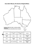 Australian States, Territories & Capital Cities