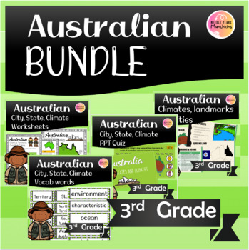 Preview of Australian Icon, City, State and Climates BUNDLE