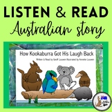 Australian Story + colouring book - "How Kookaburra Got Hi