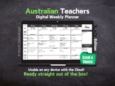 Australian Teacher Digital Weekly Planner - Dates - Excel 