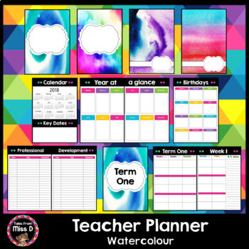 Preview of Australian Teacher's Planner Editable