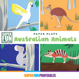 Australian animal crafts with paper plates