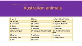 Australian animals a-z power point