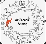 Australian animals flash cards/ work cards