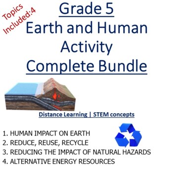 Preview of Grade 5 NGSS "Earth and Human Activity" ISEE / SSAT- Distance Learning