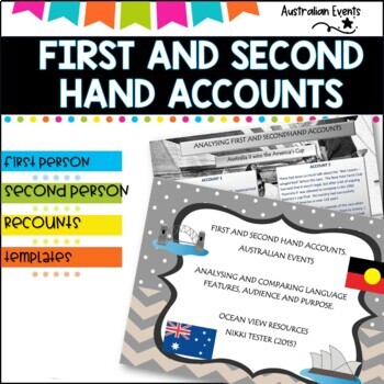 Preview of Australian events-Literacy analysis First and Second Hand