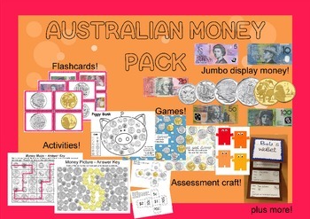 Preview of Australian money pack: Foundation and Year 1!