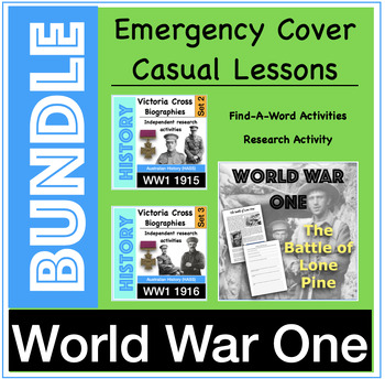 Preview of Australian's in World War One Bundle