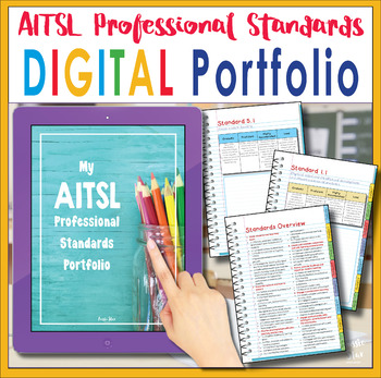 Preview of AITSL Standards Portfolio Organiser DIGITAL VERSION