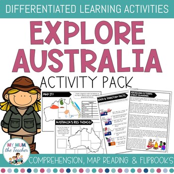 Preview of Explore Australia Activity Pack