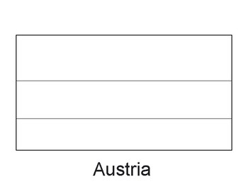 Austria Flag Printable , Austria Flag Coloring Sheet | TPT
