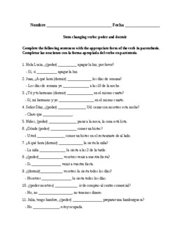 Auténtico 2 Chapter 1A. Stem changing verbs. Quiz / Activity by Ole AZUL