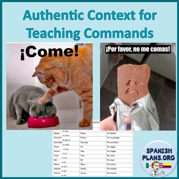 Preview of Authentic Context for Teaching Informal Commands Spanish