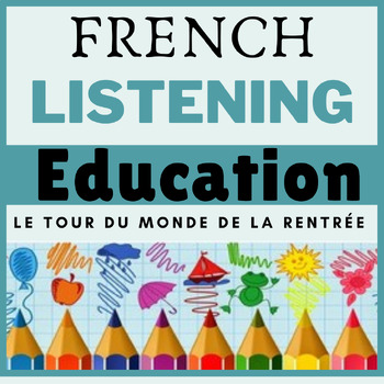 Preview of *NO PREP* French LISTENING Activity on LA RENTRÉE | School Education | Video