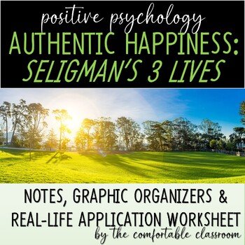 Preview of Authentic Happiness: 3 Lives (Seligman) Positive Psychology Application