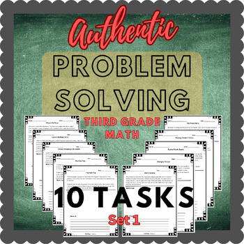 Preview of Authentic Math Problem-Solving Tasks: Third Grade Set 1