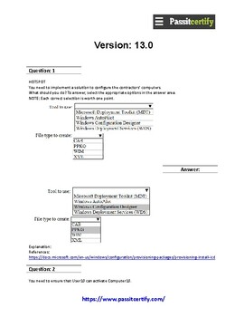 Latest MD-100 Test Testking