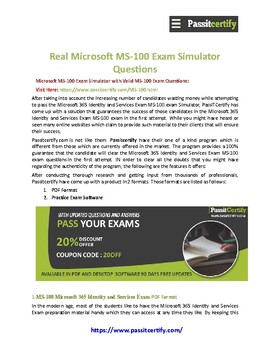 Exam MS-100 Tutorial