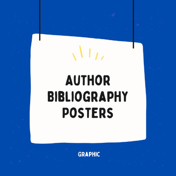 Preview of Author Bibliography Posters (Dr. Seuss, Agatha Christie, George Orwell) Graphics