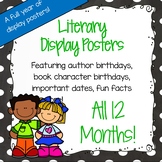 Author Birthday, Literary Events and Special Days Display 