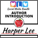 Author Introduction: HARPER LEE  - Social Media
