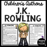 Author J.K. Rowling Biography Reading Comprehension Worksheet 