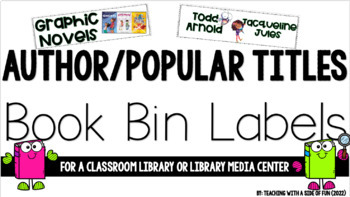 Preview of Author/Popular Title Book Bin Labels (Quarter/Half Sized labels)