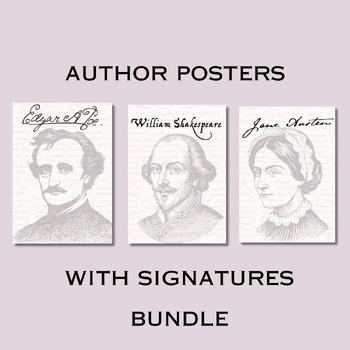Preview of Author Poster Bundle