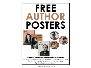 Preview of Author Posters Freebie