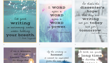 Preview of Author Quote Posters
