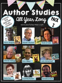 Preview of Author Studies All Year Long and Activities-Pack 2