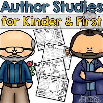 Preview of Author Studies for Kinder and 1st