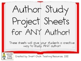 Author Study Activity Pack...for use with ANY Author!