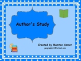 Author Study Booklet For Any Author :