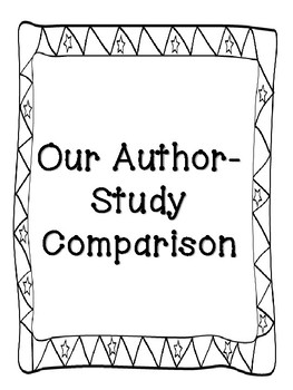Preview of Author Study Comparison Project