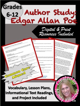 Preview of Author Study: Edgar Allan Poe