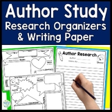 Author Study Template: Research Organizer with FREE Writing Paper