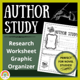Author Study Template: Research Worksheet / Graphic Organizer