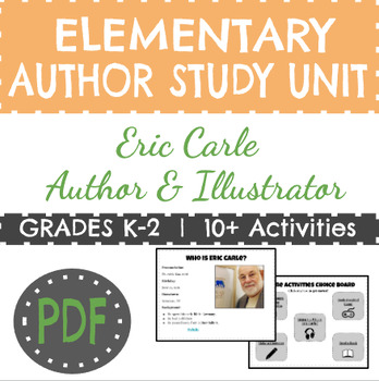 Preview of Author Study Unit: Eric Carle