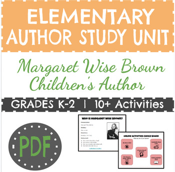 Preview of Author Study Unit: Margaret Wise Brown