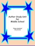 Author Study for Middle School