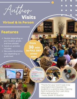 Preview of Author Visit in the Classroom - Social Emotional Learning in Math/Gratitude