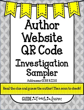 Preview of Author Website QR Code Investigation Sampler