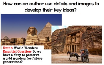 Preview of Author's Details in World's Wonders Worn Down from Scholastic CodeX Unit 3