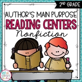 Author's Main Purpose Nonfiction Reading Centers SECOND GRADE